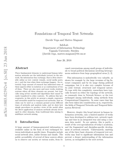 Arxiv:1803.02592V4 [Cs.SI] 23 Jun 2018