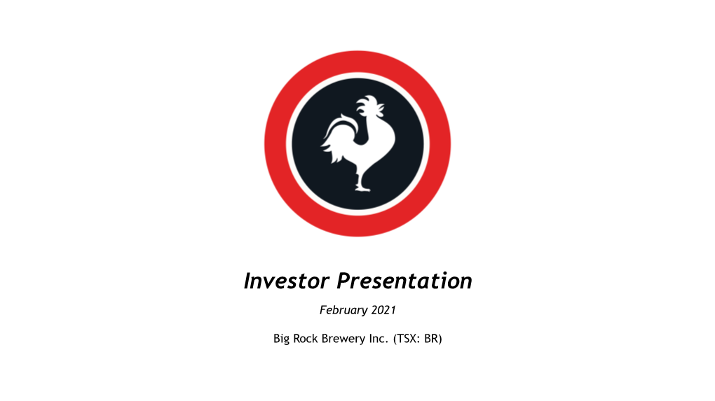 Investor Presentation February 2021