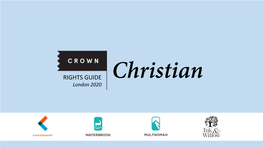 RIGHTS GUIDE London 2020 Christian Random House Rights Contacts