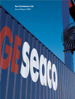 Sea Containers Ltd. Annual Report 2003 Sea Containers Ltd