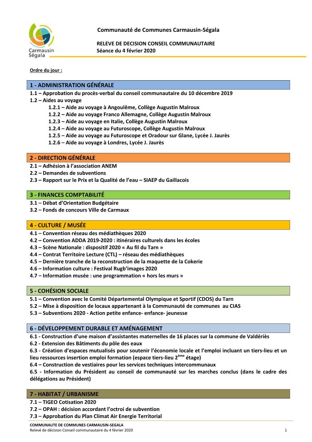 Communauté De Communes Carmausin-Ségala 1