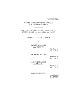 Precedential United States Court Of