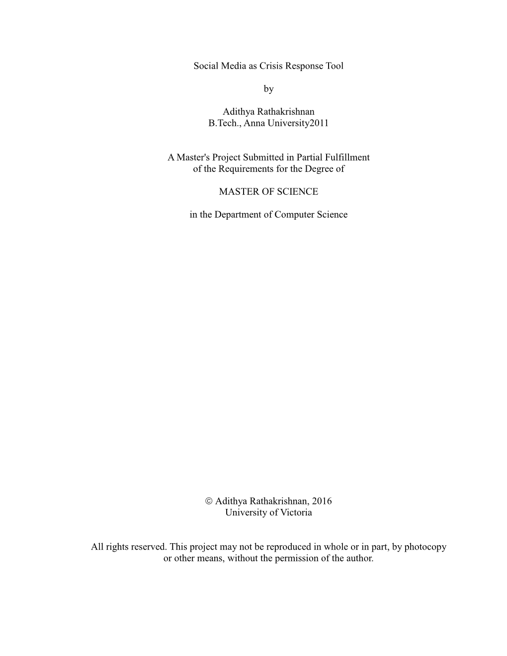 Uvic Thesis Template