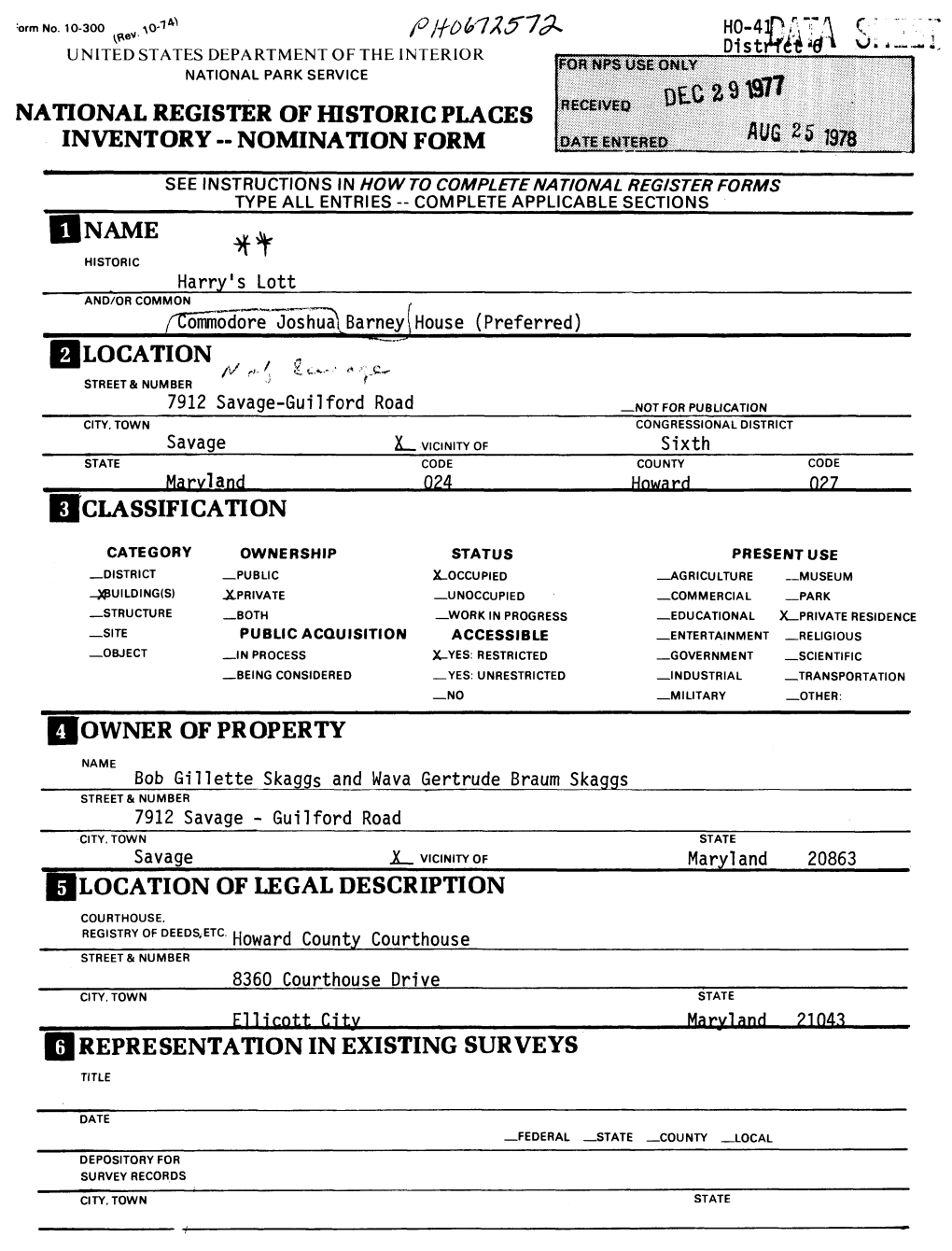 Hclassifi Cation Hlocation of Legal Description