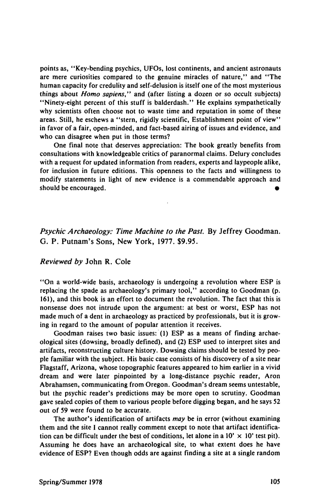 Key-Bending Psychics, Ufos, Lost Continents, and Ancient Astronauts