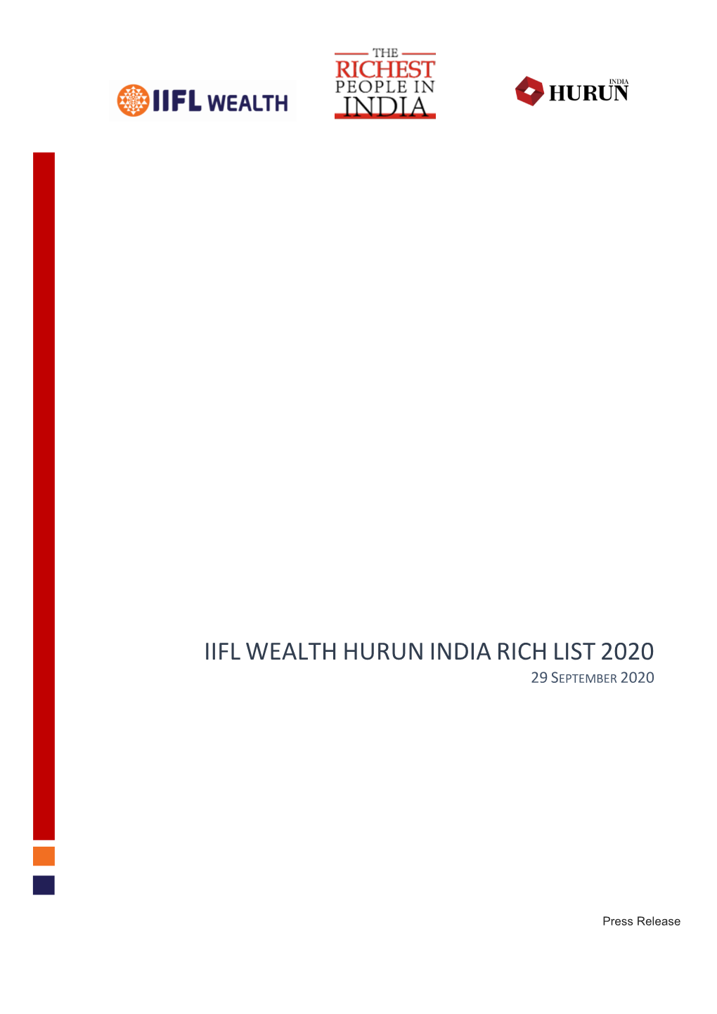 Iiflwealth Hurun Indiarichlist2020