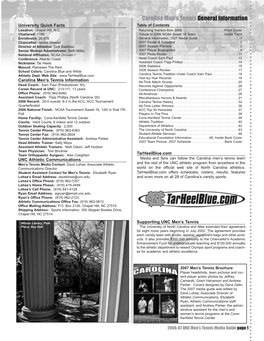 2005 Tennis Brochure