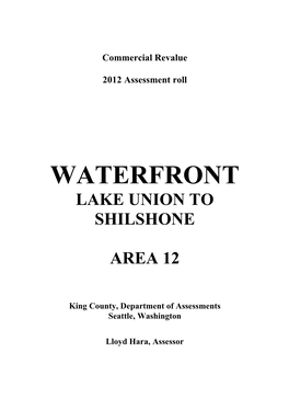 Waterfront Lake Union to Shilshone