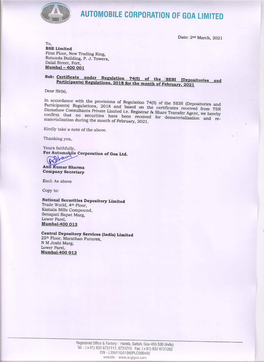 Automobile Corporation of Goa Limited