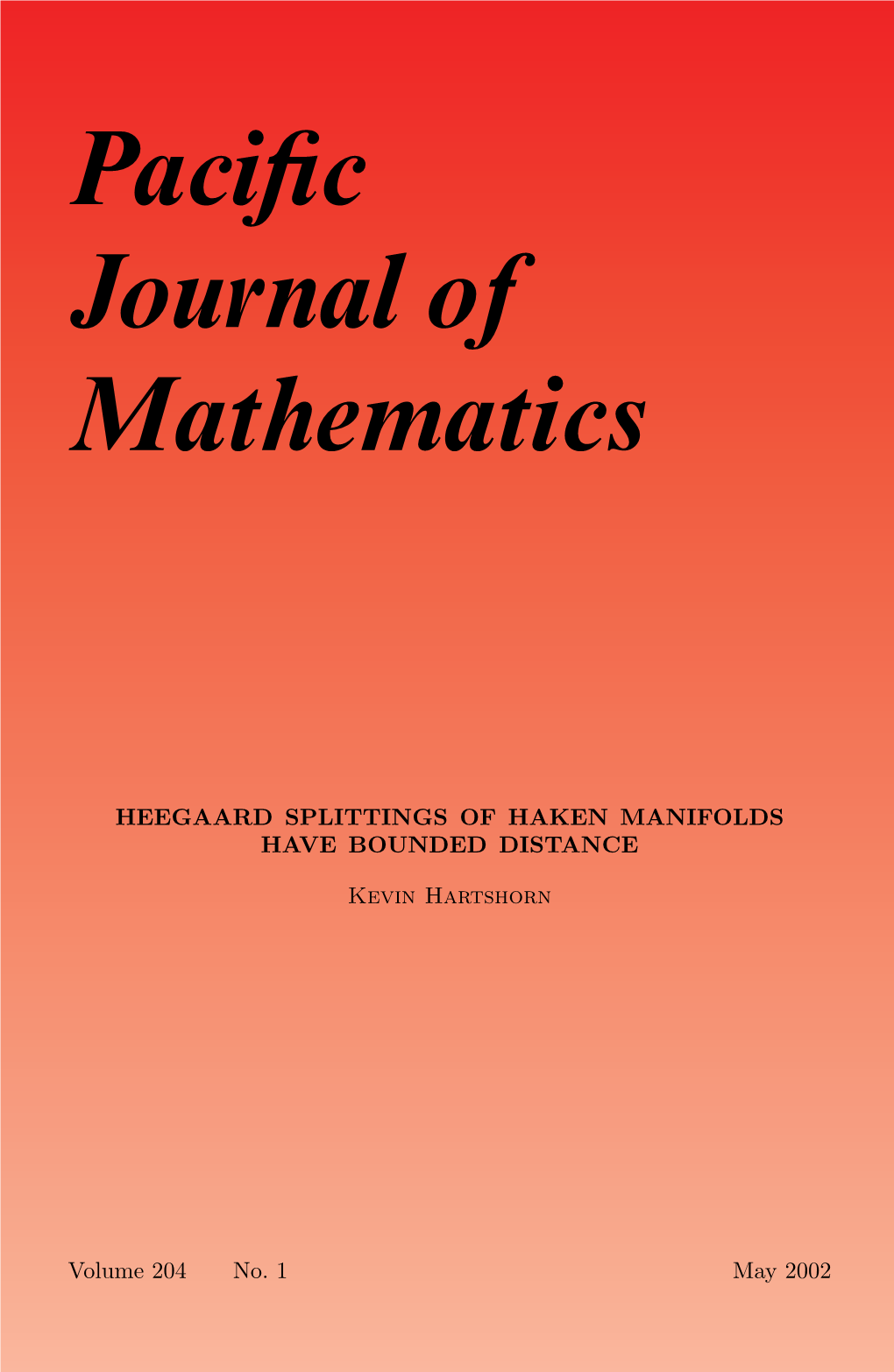 Heegaard Splittings of Haken Manifolds Have Bounded Distance