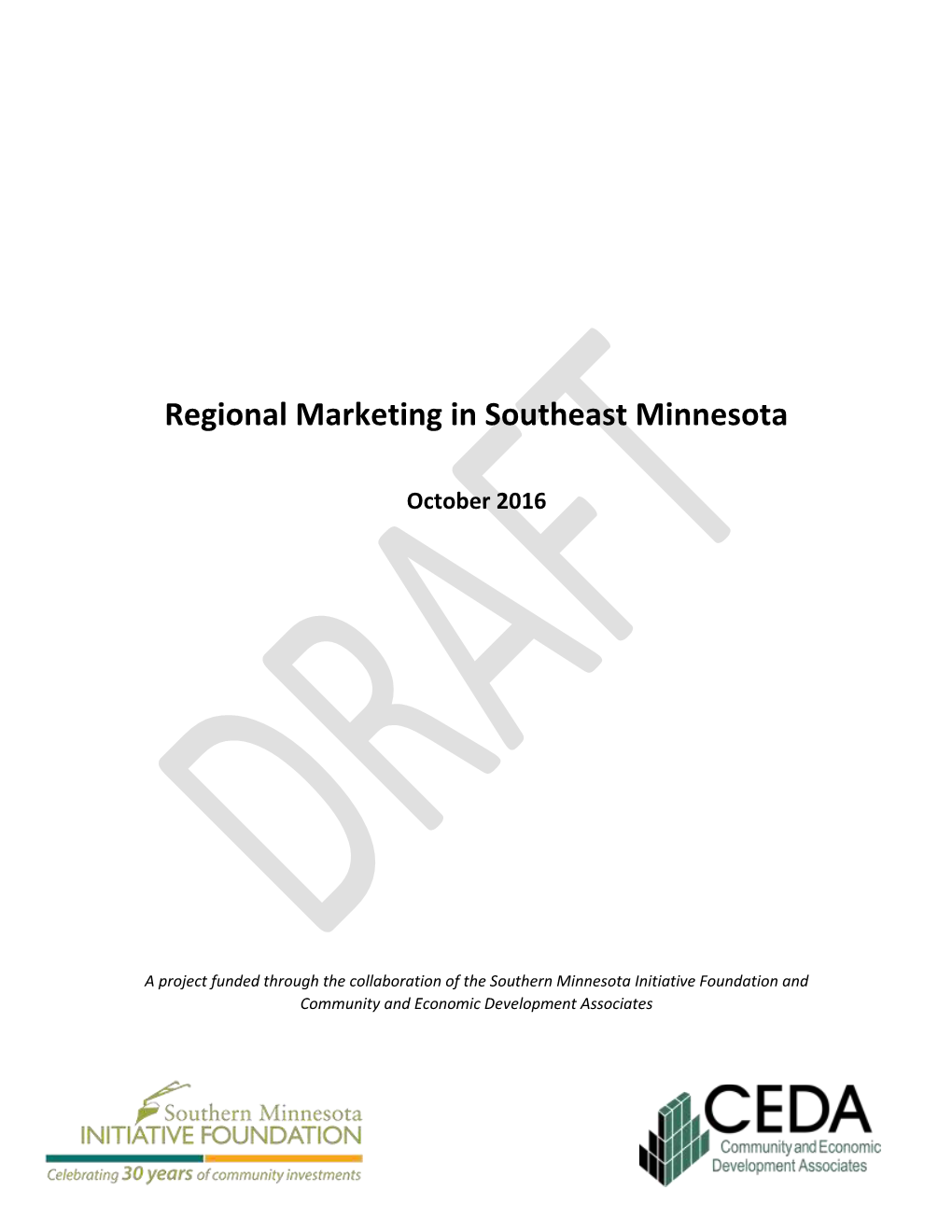 Regional Marketing in Southeast Minnesota