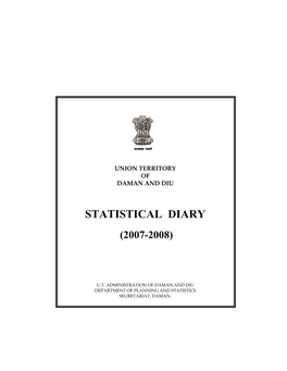 Statistical Diary (2007-2008). Daman & Diu.Pdf