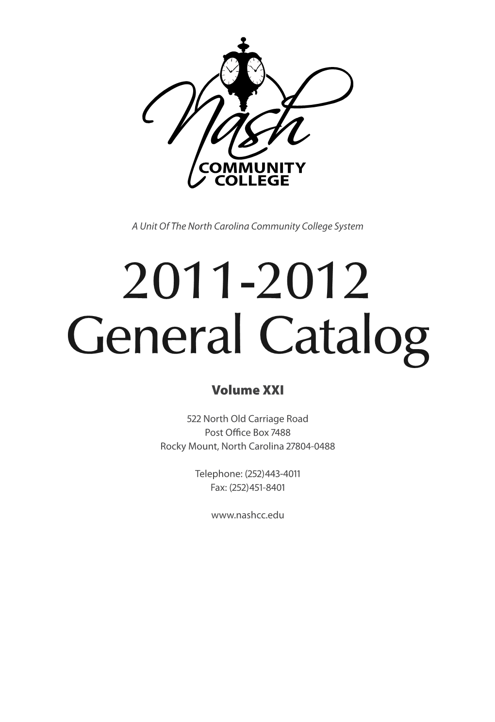 2011-2012 General Catalog