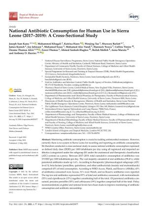 National Antibiotic Consumption for Human Use in Sierra Leone (2017–2019): a Cross-Sectional Study
