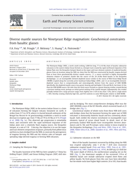 Diverse Mantle Sources for Ninetyeast Ridge Magmatism: Geochemical Constraints from Basaltic Glasses