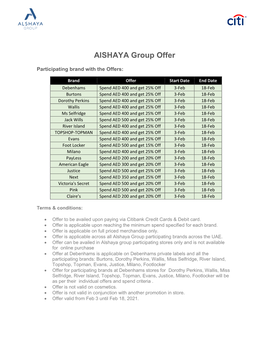 Alshaya Group Offer