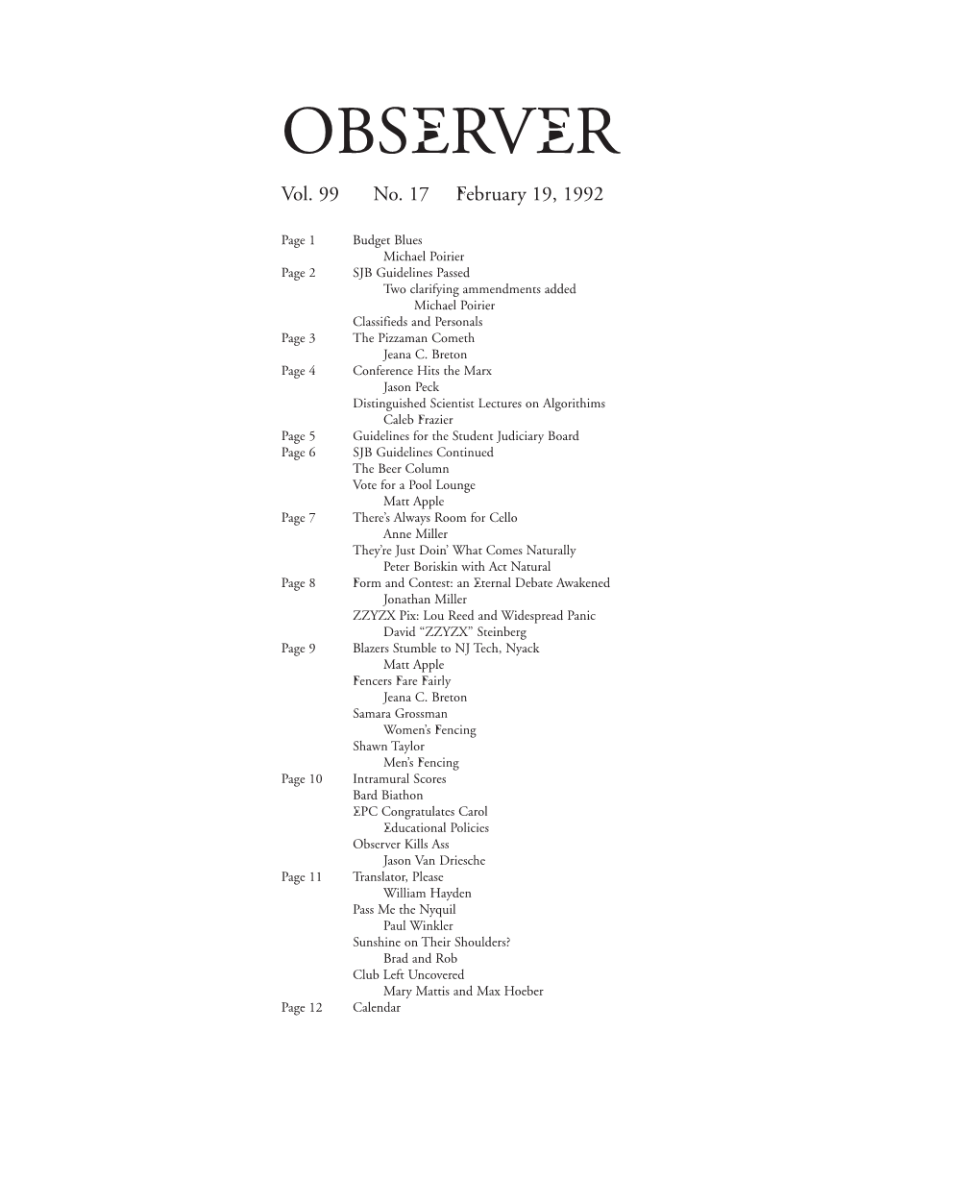 OBSERVER Vol