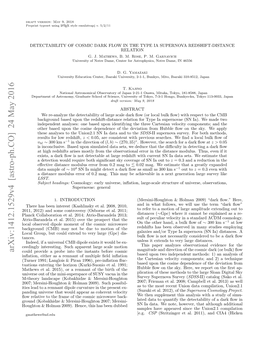 Detectability of Cosmic Dark Flow in the Type Ia Supernova Redshift-Distance Relation G