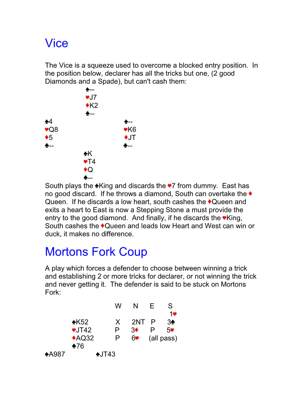 Vice Mortons Fork Coup