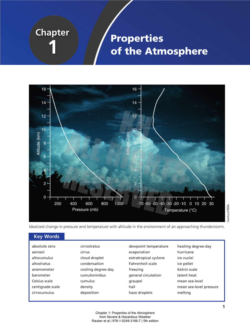 Chapter 1: Properties of the Atmosphere from Severe & Hazardous Weather Rauber Et Al | 978-1-5249-3166-7 | 5Th Edition