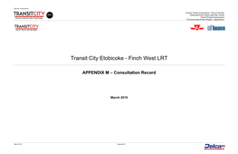 Transit City Etobicoke - Finch West LRT