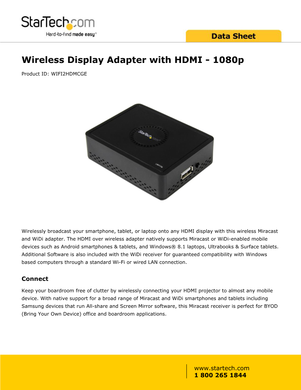 Wireless Display Adapter with HDMI - 1080P