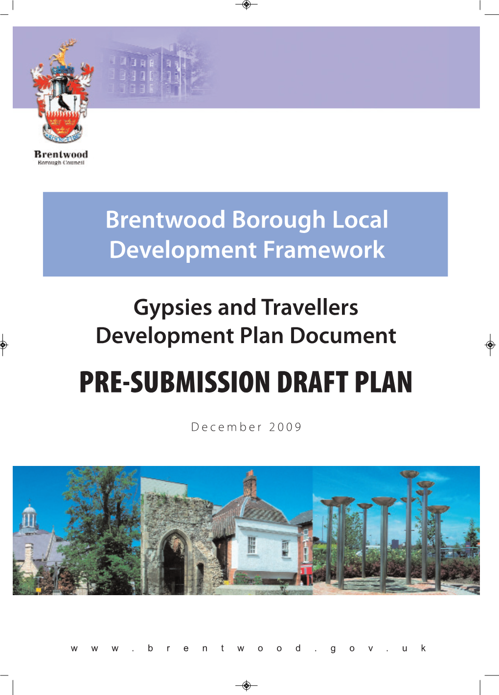 Gypsies and Travellers DPD Pre-Submission Draft Plan