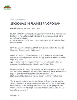 15 000 Såg in Flames På Grönan