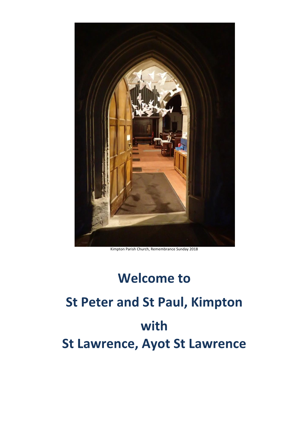 Kimpton and Ayot St Lawrence Parish Profile 2018