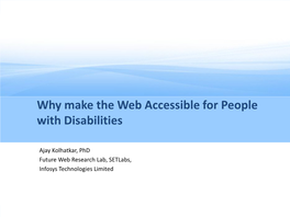 Web Accessibility