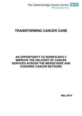 Transforming Cancer Care
