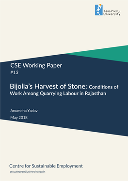 Bijolia's Harvest of Stone