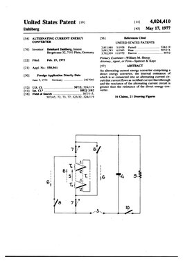 United States Patent (19) (11) 4,024,410 Dahlberg (45) May 17, 1977