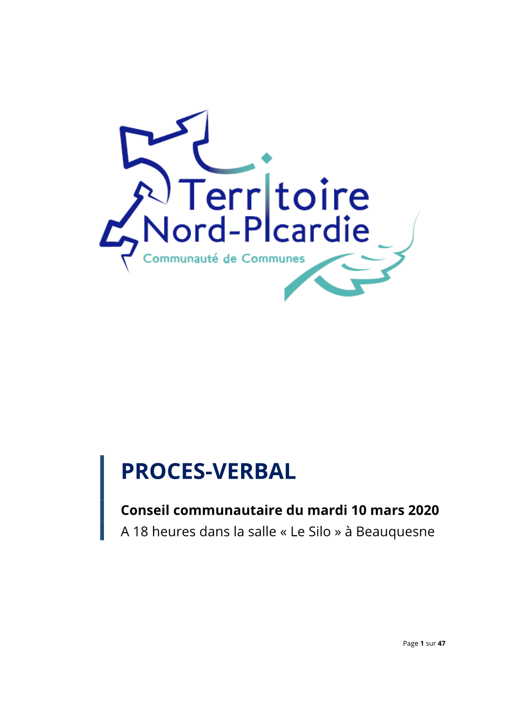 Conseil Communautaire Du Mardi 10 Mars 2020 a 18 Heures Dans La Salle « Le Silo » À Beauquesne