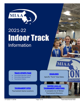 Indoor Track Information