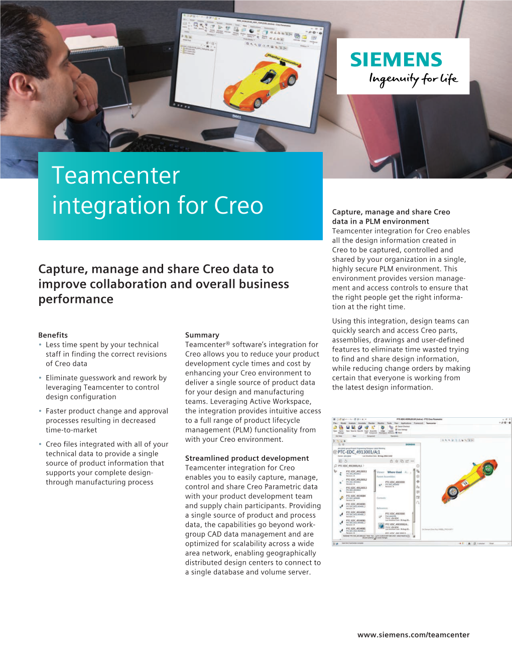Teamcenter Integration for Creo Fact Sheet