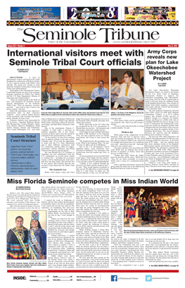 International Visitors Meet with Seminole Tribal Court Officials