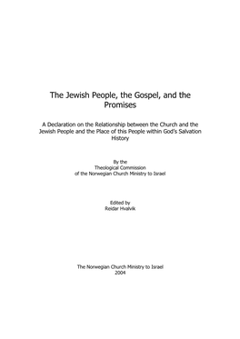 The Jewish People, the Gospel, and the Promises