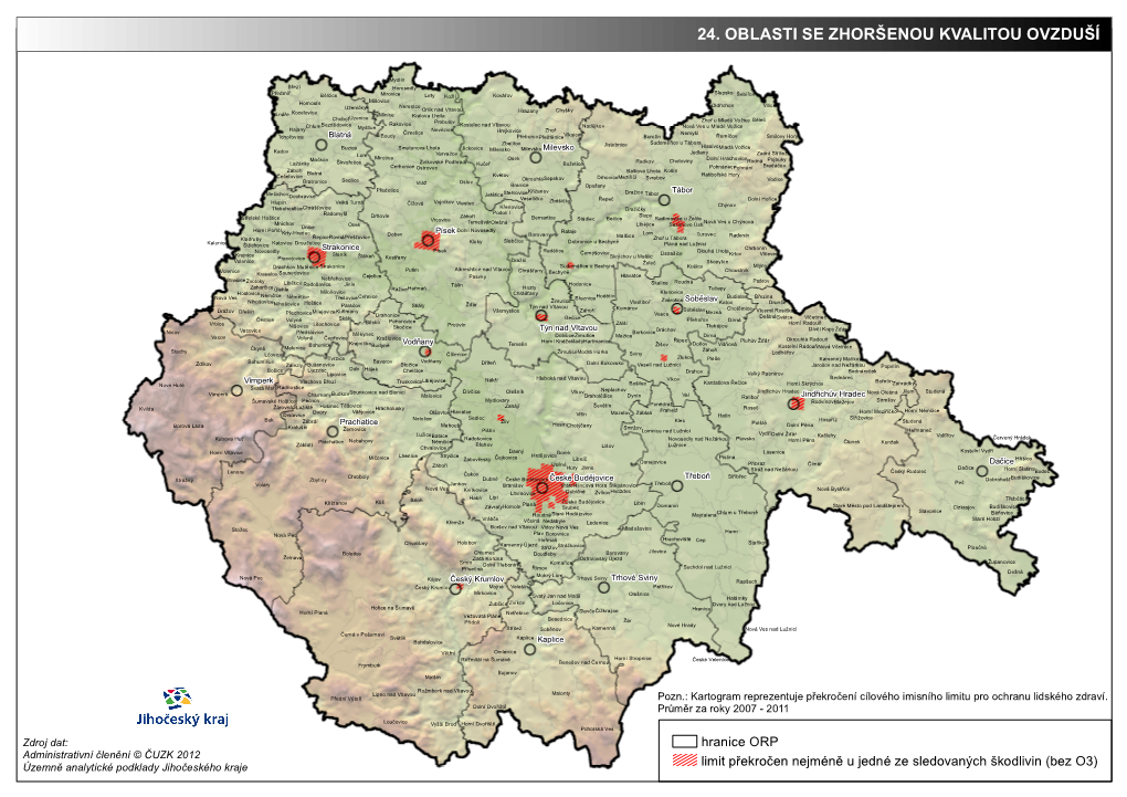 24. Oblasti Se Zhoršenou Kvalitou Ovzduší