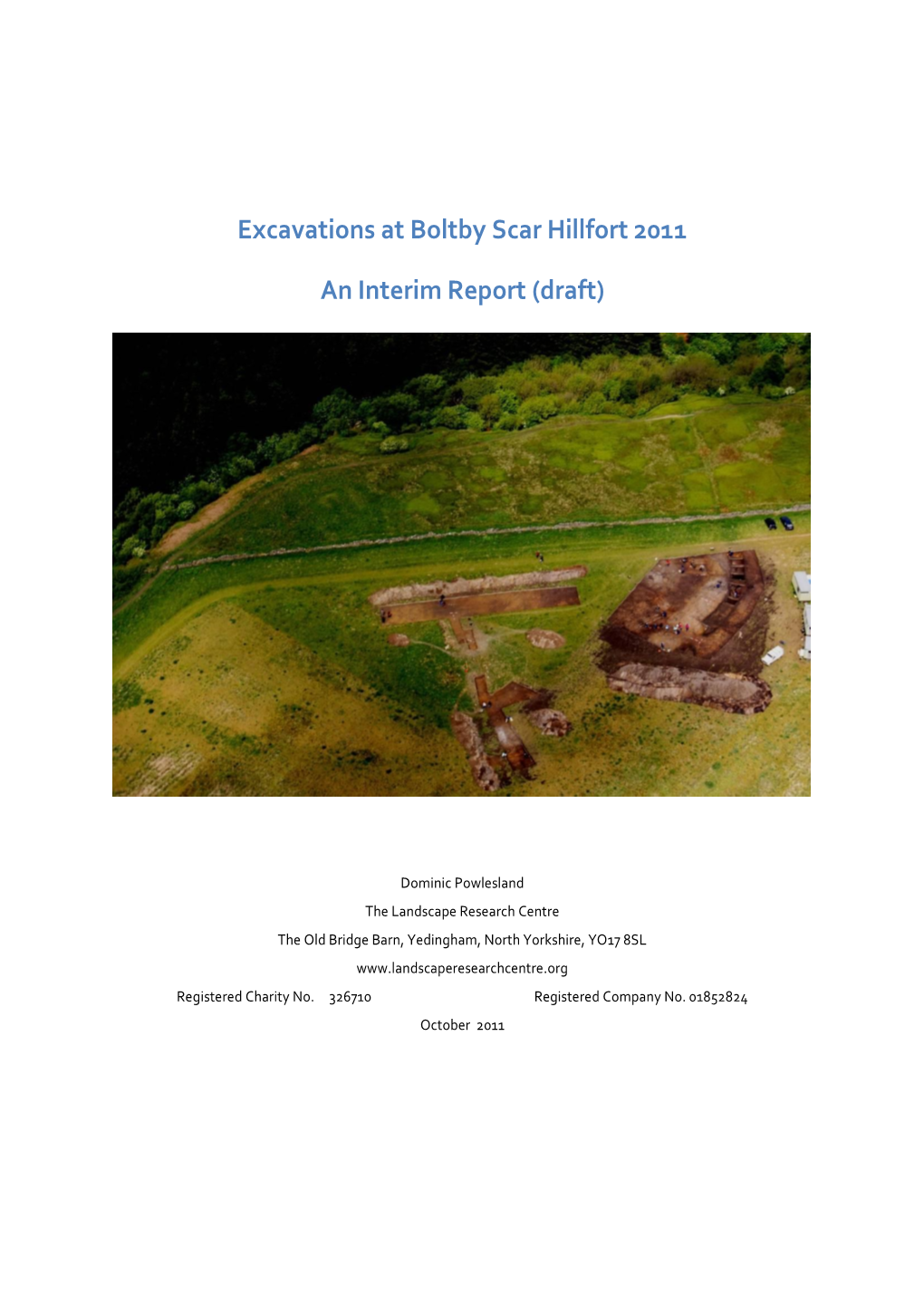 Boltby Scar Excavation