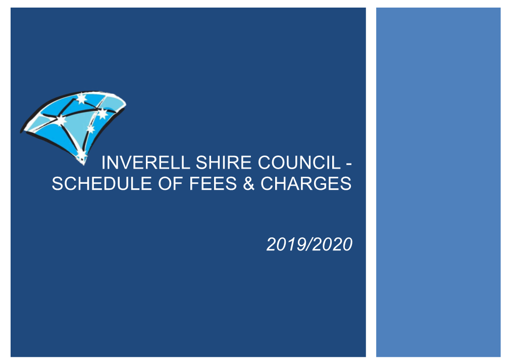 Schedule of Fees & Charges