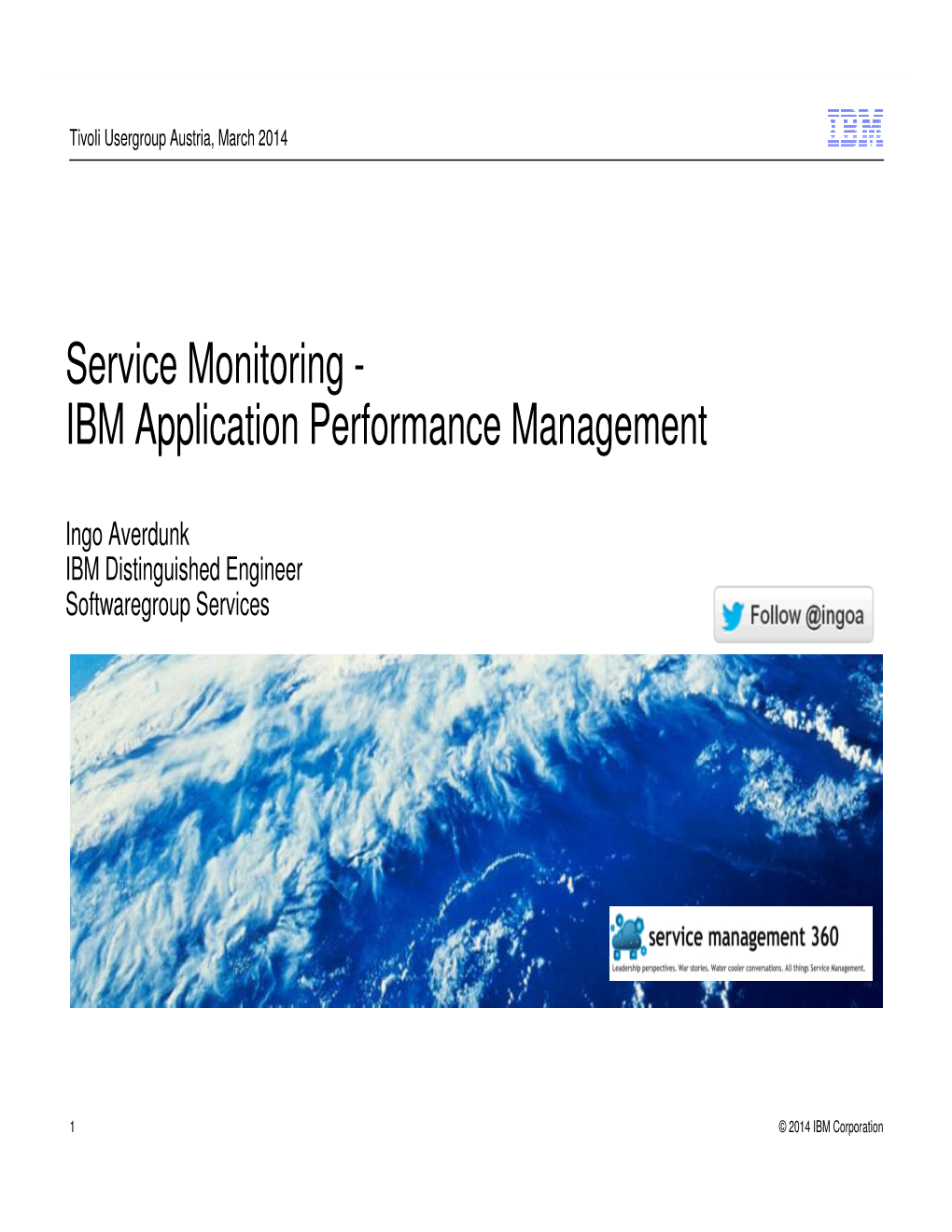 IBM Application Performance Management