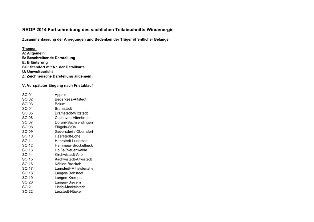 RROP 2014 Fortschreibung Des Sachlichen Teilabschnitts Windenergie