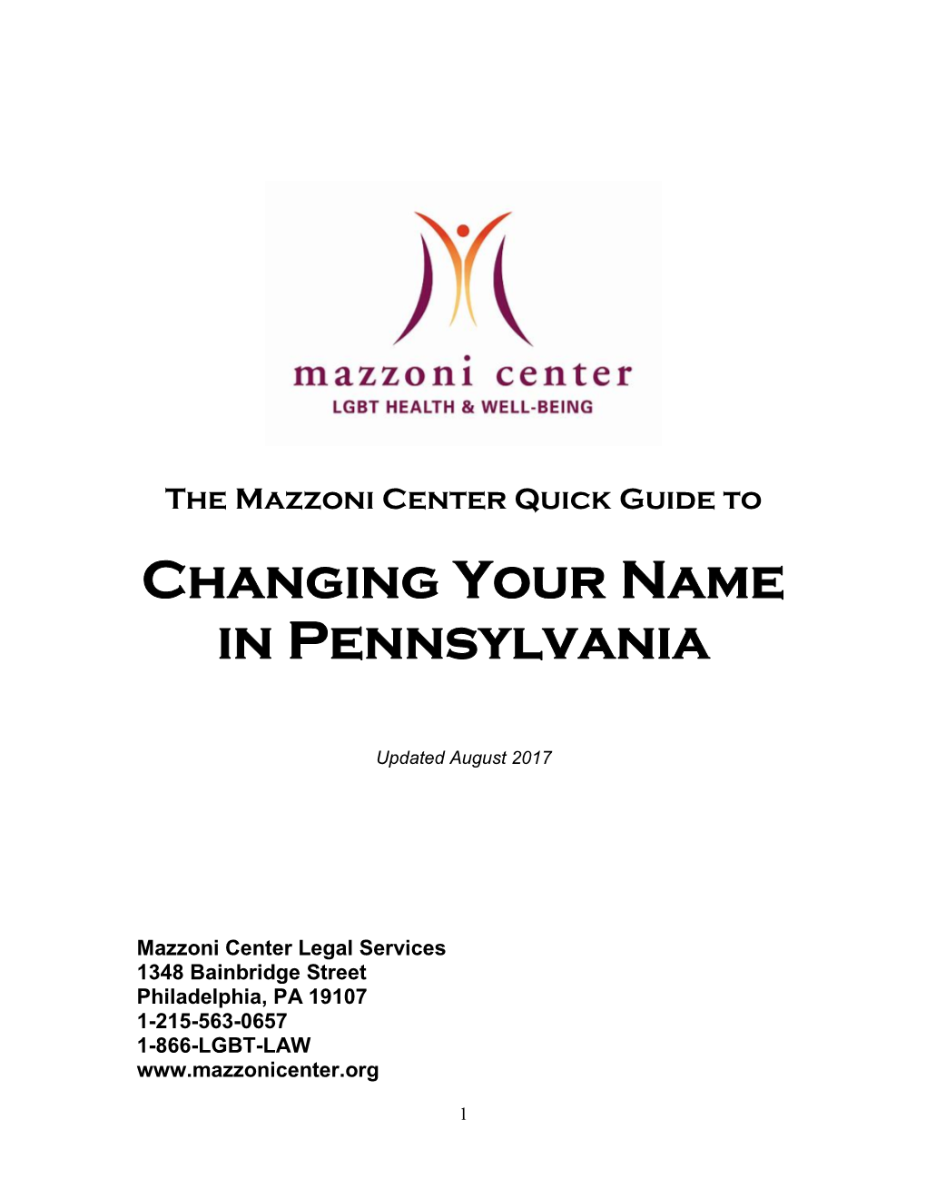 Changing Your Name in Pennsylvania