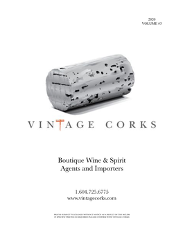 Boutique Wine & Spirit Agents and Importers