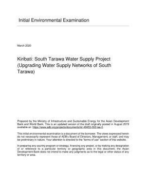 49453-002: South Tarawa Water Supply Project