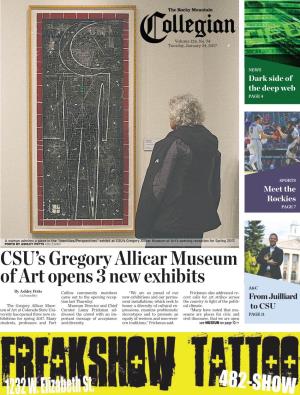 CSU's Gregory Allicar Museum of Art Opens 3 New Exhibits