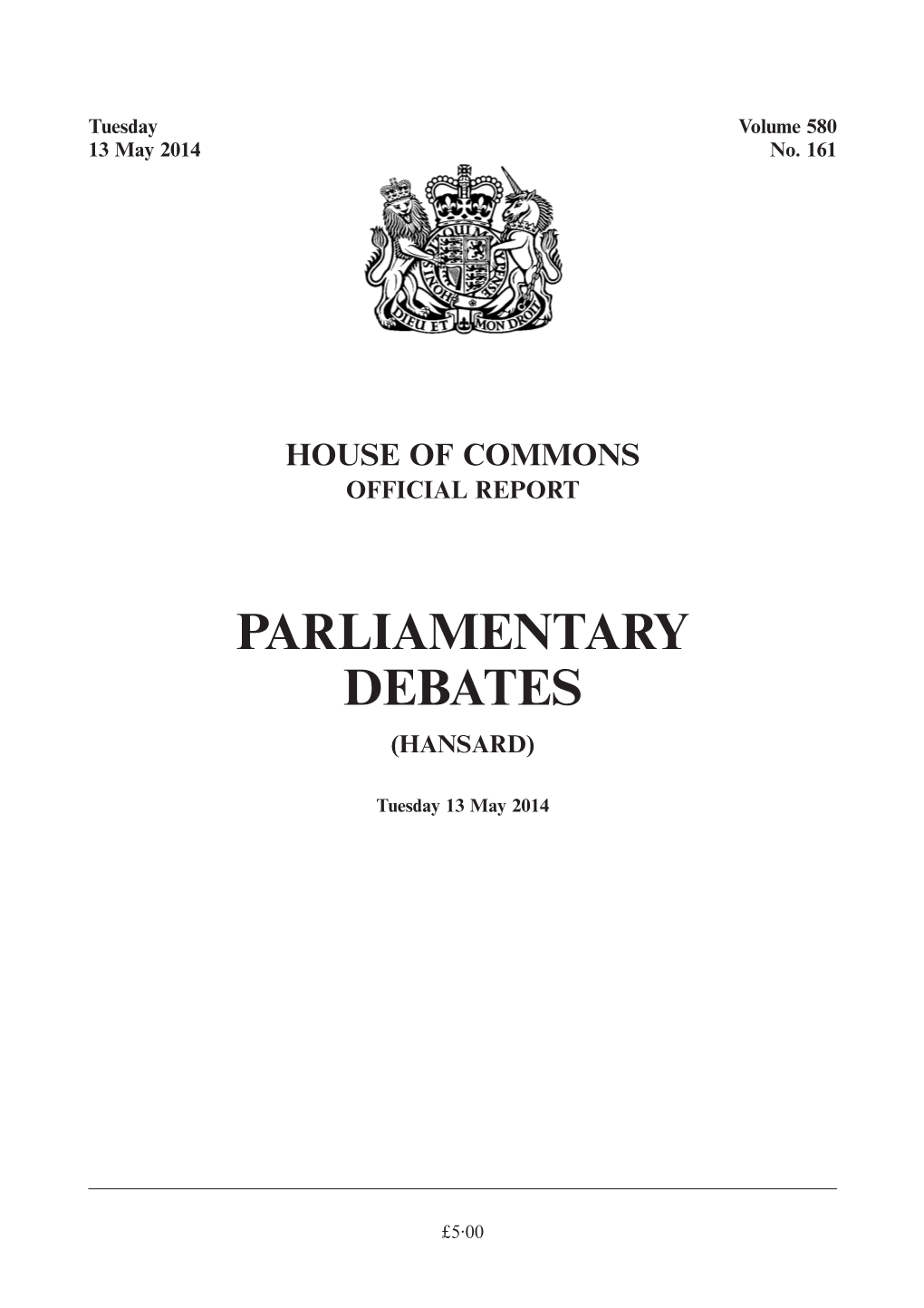 Parliamentary Debates (Hansard)