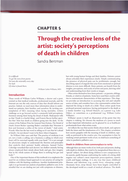 Through the Creative Lens of the Artist: Society's Perceptions of Death in Children
