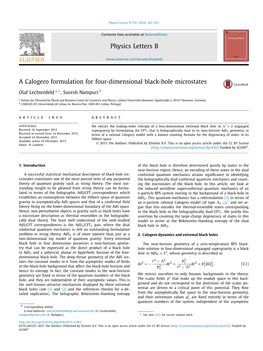 A Calogero Formulation for Four-Dimensional Black-Hole